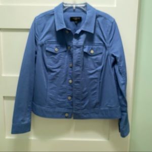Talbots French Blue Classic Jean Jacket. Size MP. NWOT